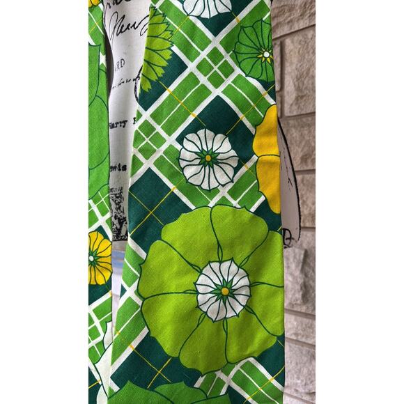 Vintage 60s clown tie green flower power - Picture 3 of 4